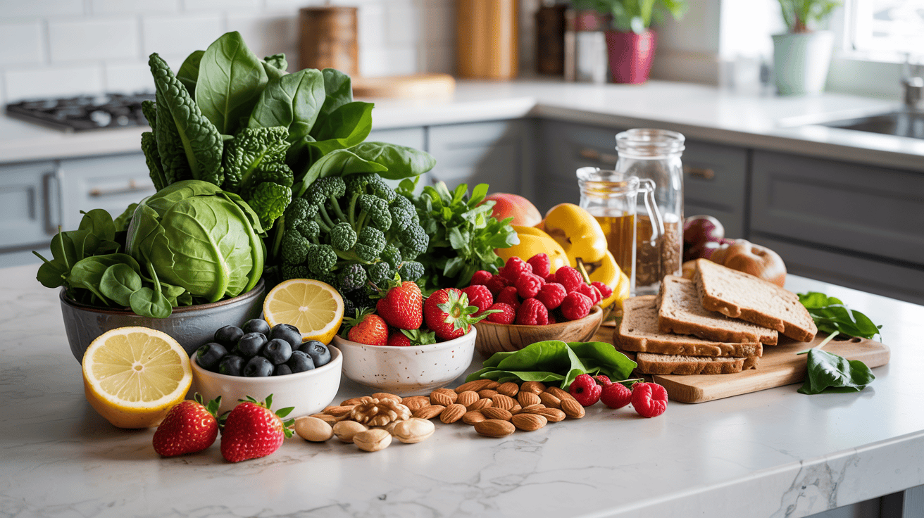 Health foods assortment
