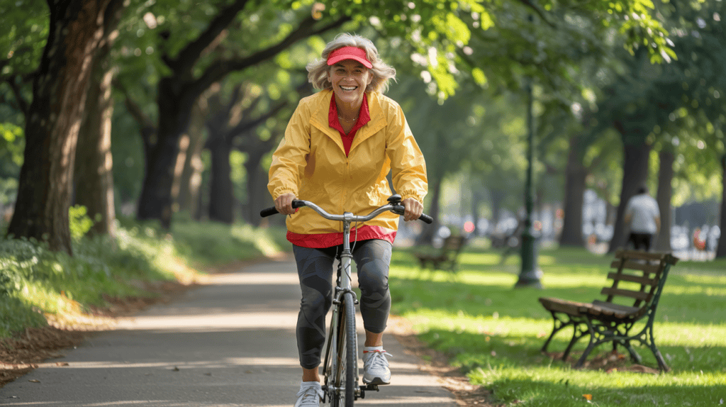 cycling woman