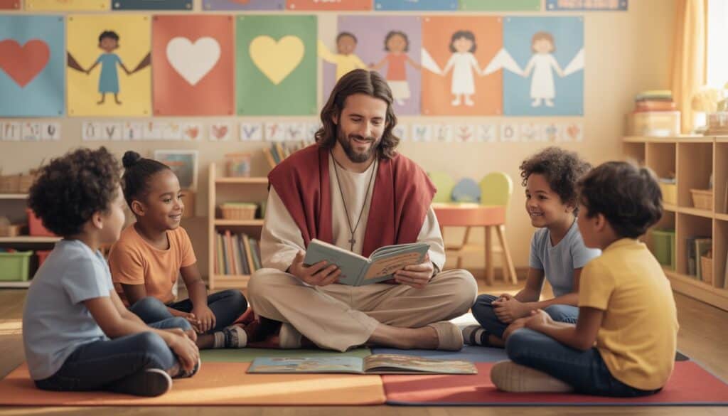 Jesus Teaching Children 